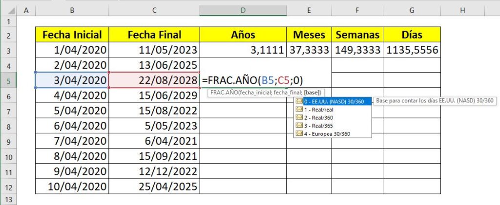 Como SUMAR y RESTAR FECHAS en Excel Todos los métodos Edwin Ortiz Herazo