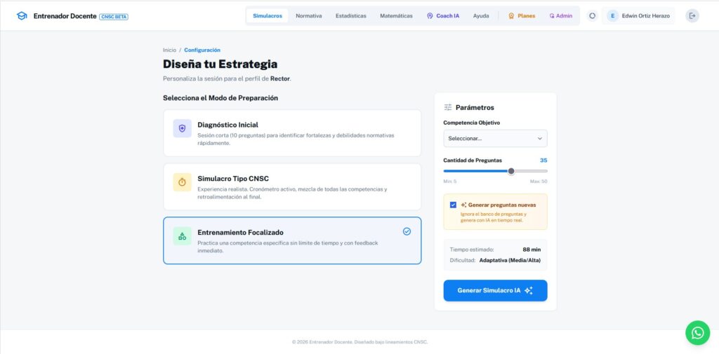 Concurso Docente 2026 -mejor Simulador concurso docente