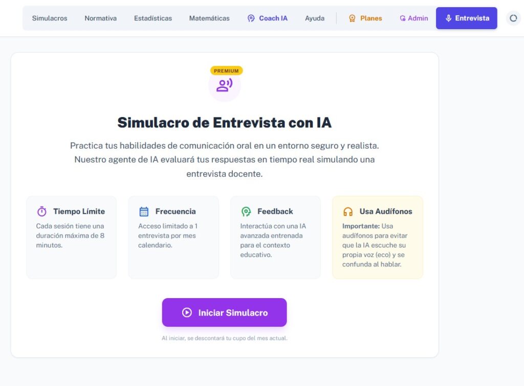 Entrevista del Concurso Docente