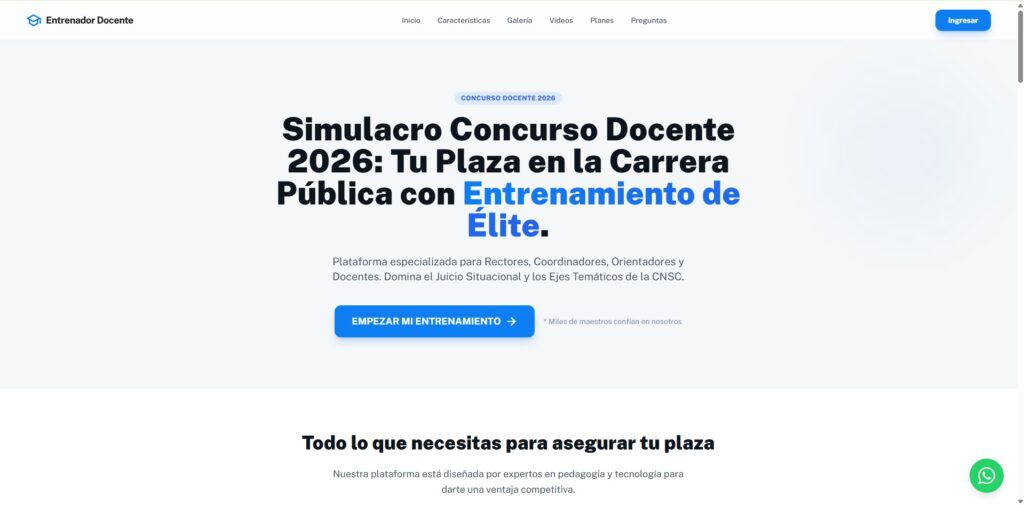 Simulacros Concurso Docente con respuestas